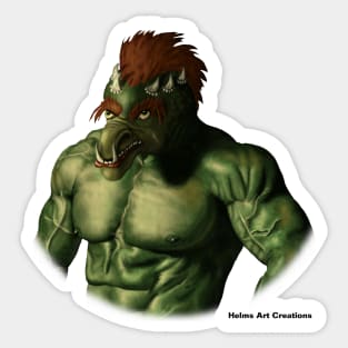 Volcano Troll Adventure Traveler Fantasy Monster Sticker